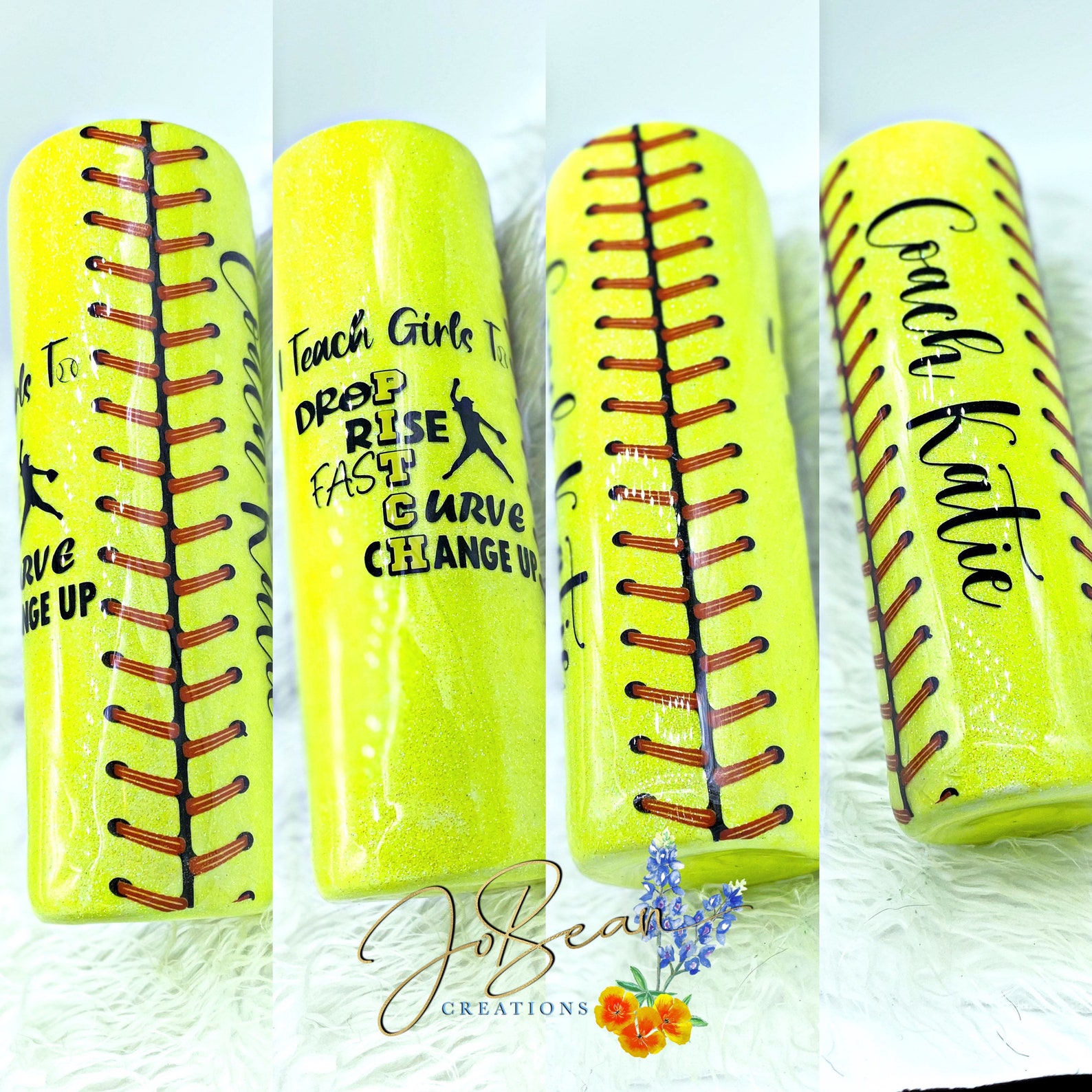 Softball tumbler coach gift Etsy