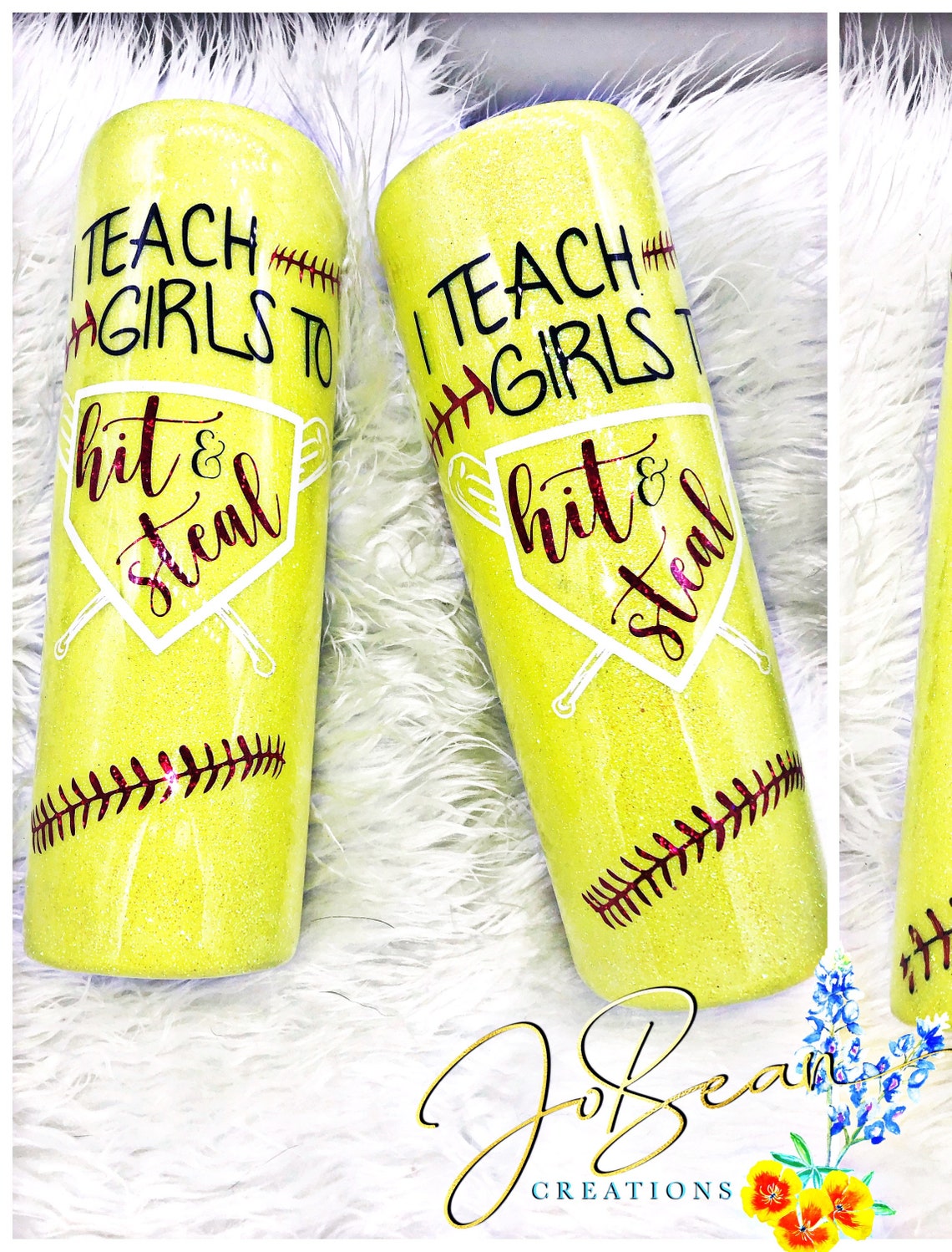 Softball tumbler coach gift Etsy