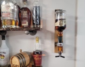 Bourbon Dispenser Stave, Liquor Dispenser, Wall Mount Liquor Dispenser, Man Cave Decor, Barrel Bar, Father&#39;s Day, Gifts for Him