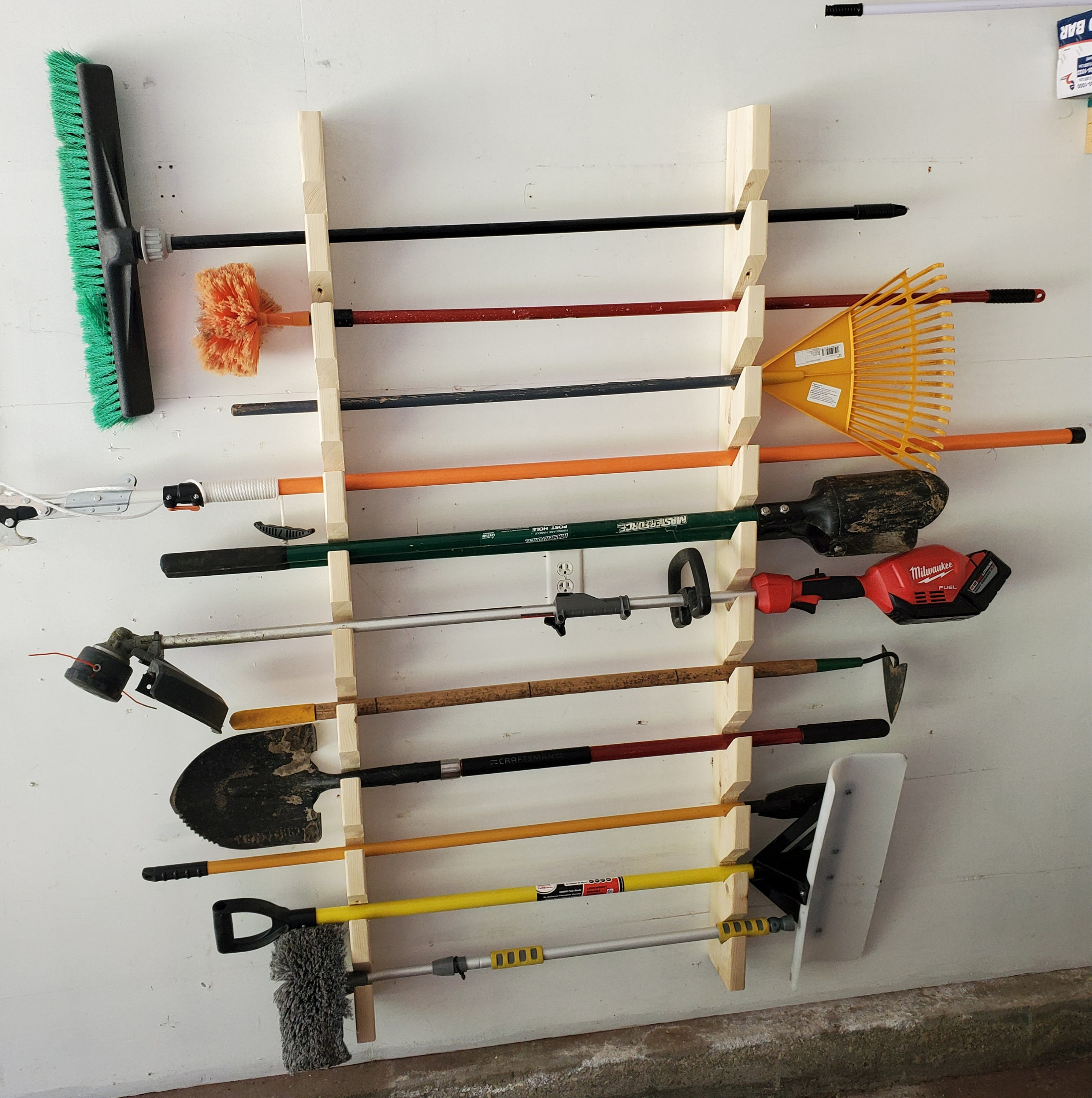 Garden Tool Rack Yard Tool Rack Shed Gardening Tool Etsy