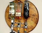Bourbon Dispenser, Liquor Dispenser, Wall Mount Liquor Dispenser, Man Cave Decor, Barrel Bar, Father&#39;s Day, Gifts for Him