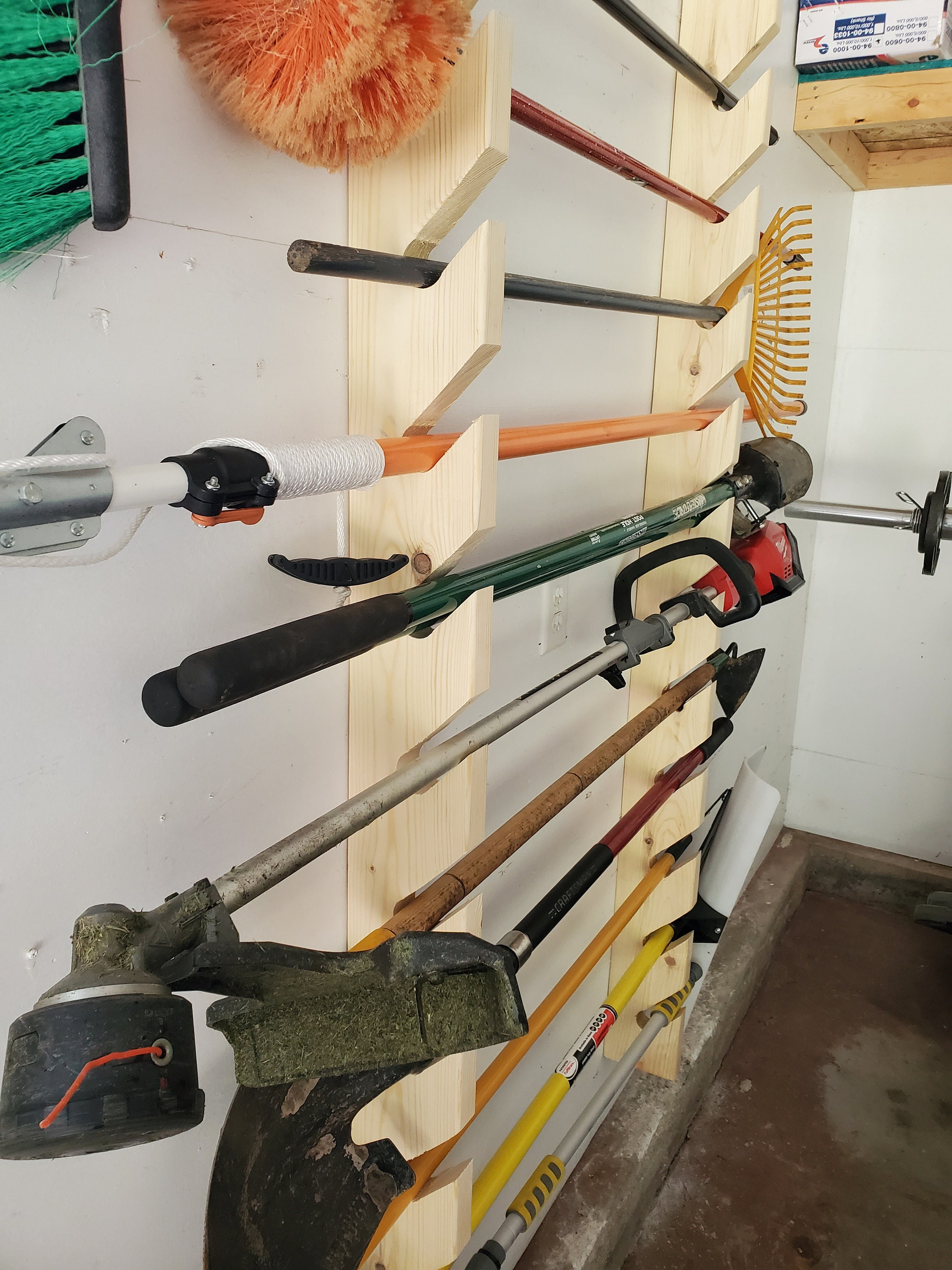 Yard Tool Rack Garden Tool Rack Yard Tool Rack Shed Etsy