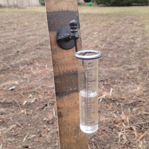 Whiskey Barrel stave rain gauge, reclaimed barrel wood, whiskey barrel, garden