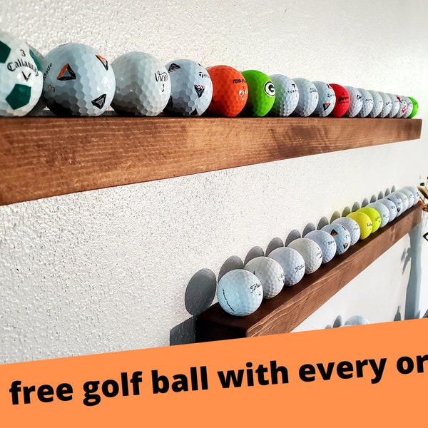 Rustic Golf Ball Display Wall Rack, Golf display, golf ball holder, ball holder, Golfers gift