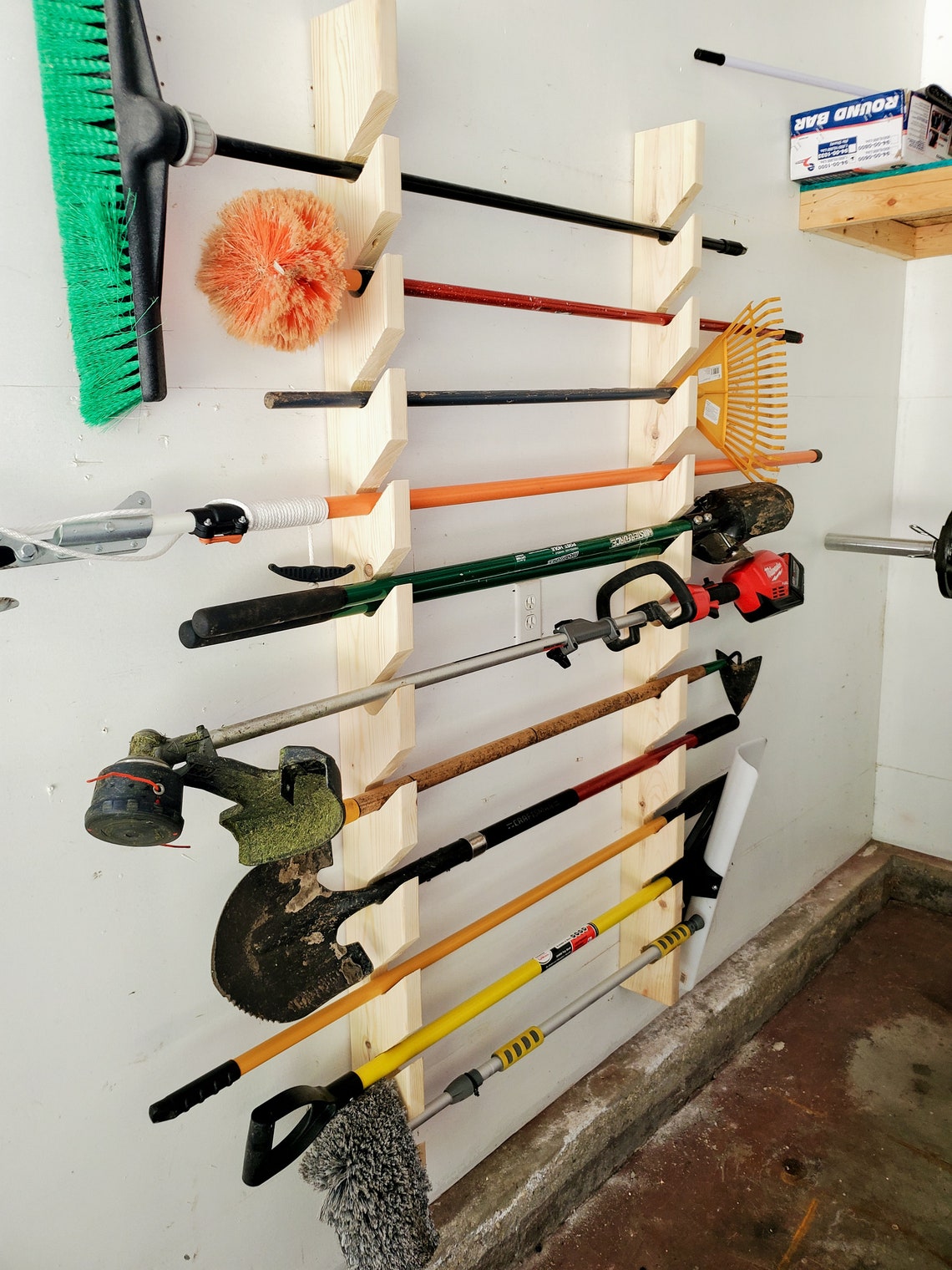 Garden Tool Rack Yard Tool Rack Shed Gardening Tool Etsy