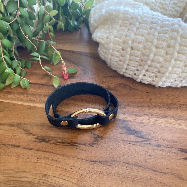 Leather Wrap Cuff Etsy