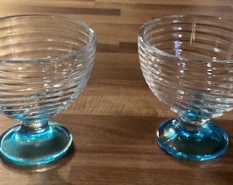 Vintage Anchor Hocking Cobalt Blue Mixing Bowl & Pie Plate Set – 5