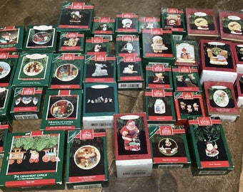 Lot Of 37 ~ HALLMARK KEEPSAKE ORNAMENTS ~ 80’s/90s