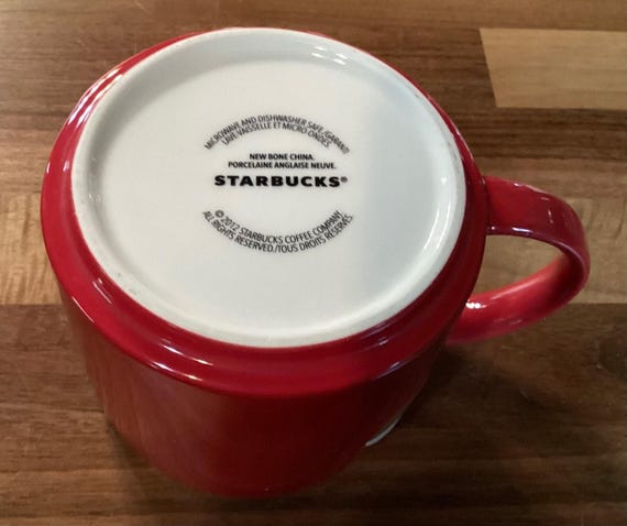 2012 Starbucks Christmas Holiday Mug Cup Red Ornaments White Gold - Etsy  Israel