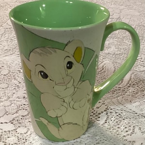 Disney Store Simba & Rafiki Sketch 16 oz. Coffee Mug Lion King