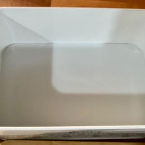 Retro Bread Box White Rectangular Bread Storage Bin w Handles Cutting Board Lid image 9