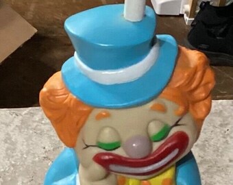 Child’s Vintage Clown Lamp/Nightlight