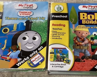 LeapFrog My First LeapPad Books ~ Bob The Builder Bob & Thomas the Train