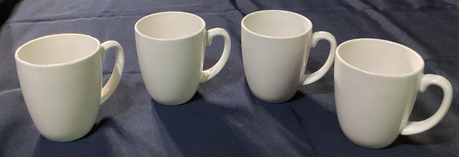 Corelle Coordinates Coffee Cups ~ Set Of 4 ~ White