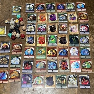 Lot of 15 Bakugan Battle Brawlers & 93 Bakugan Metal/paper Cards - Etsy  India