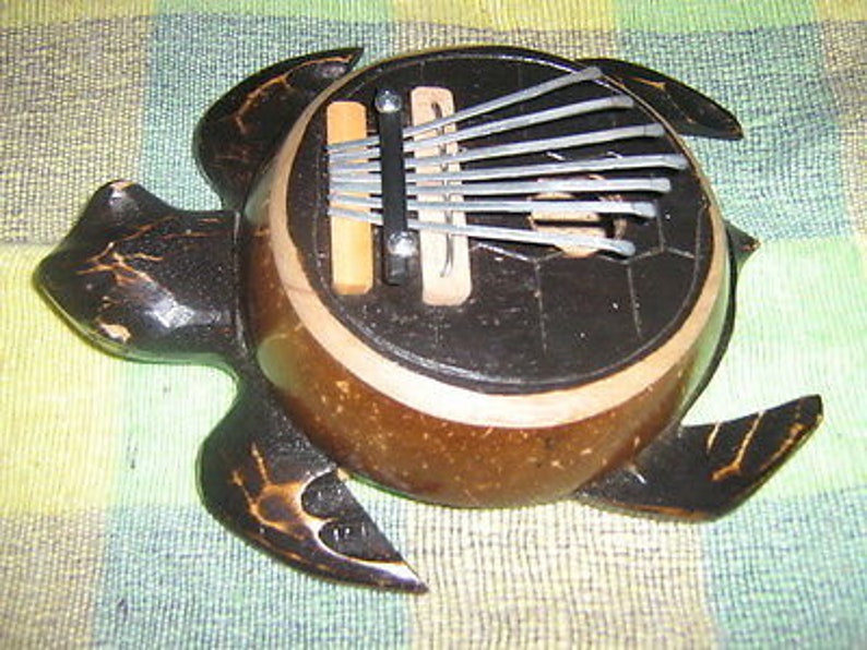 SALE UNIQUE Handmade Turtle Karimba Mbira Thumb Piano Kalimba image 1