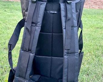 Large, Black 24" Tall x 12" Head Professional Djembe Drum Bag Carrier, Double Layer, Water Proof