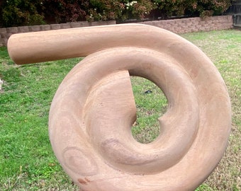 SALE! Handmade Mahogany Travel Snail Spiral Wooden Didgeridoo Natural Wood + FREE BAG