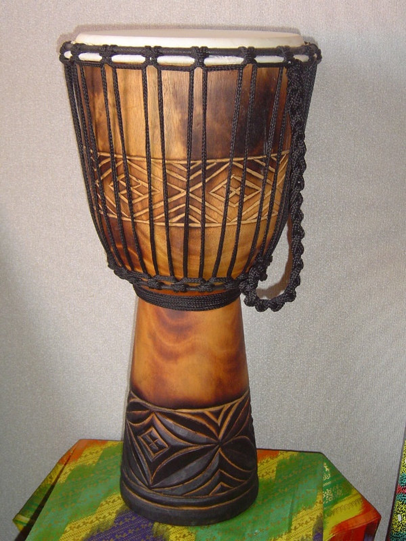 Handmade 20 Tall Deep Carved Djembe Bongo Drum M3 FREE Etsy