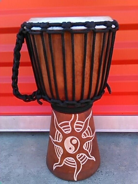 Handmade 16 Tall Djembe Bongo Drum Yin and Yang Model Etsy