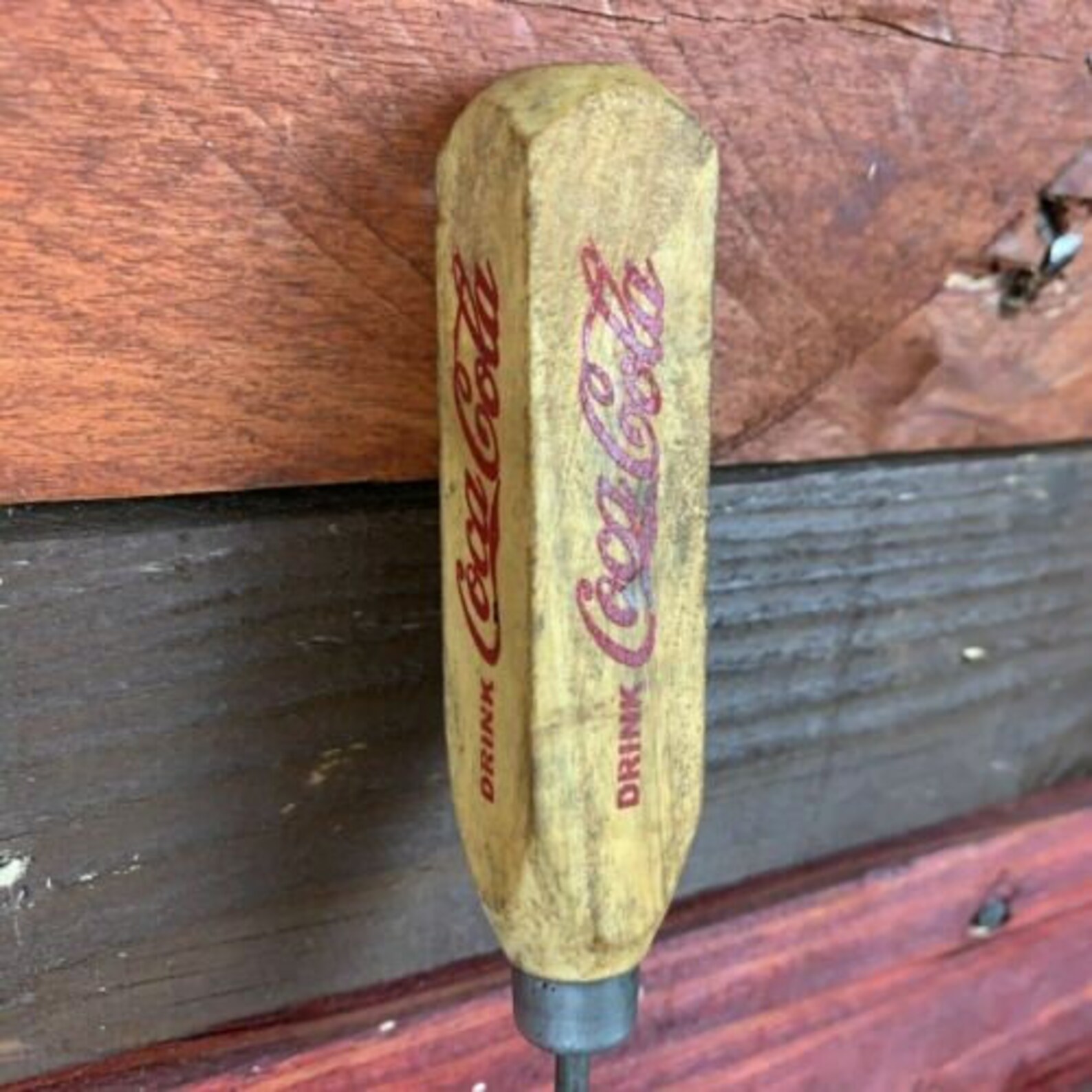 Coca Cola Advertising Ice Pick With Wood Handle And Antique Etsy