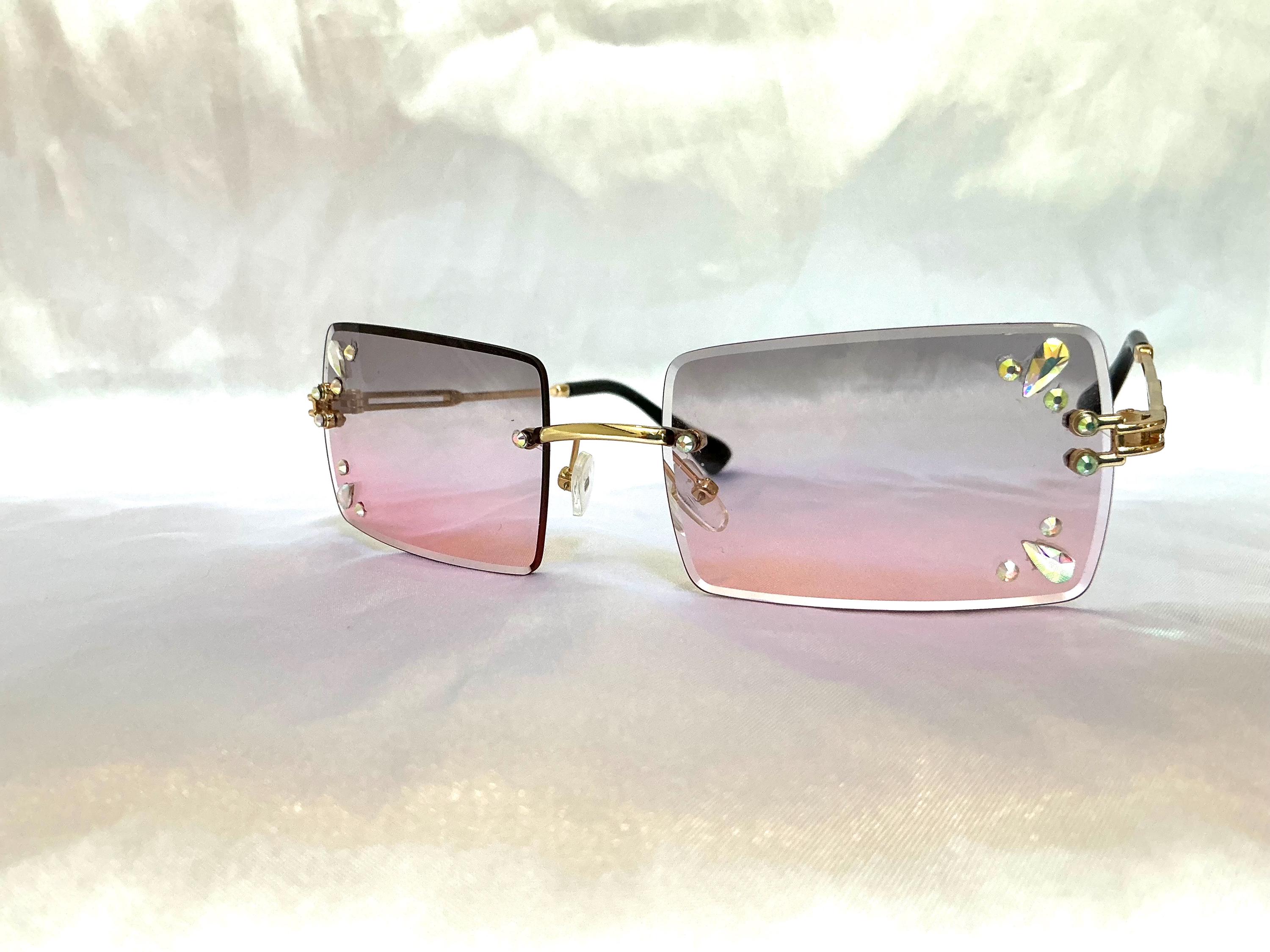 Stylish Gold and Pink Sunglasses BJ475114-Pink-2.jpg main image 4