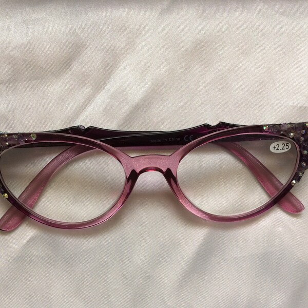 Cat Eye Reading Glasses Etsy