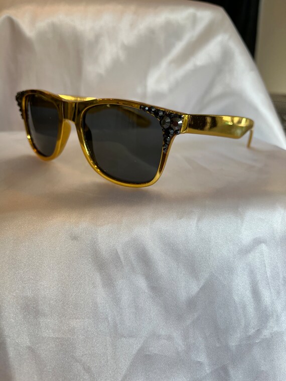 Crystal Embellished Gold and Black Sunglasses DOLCE & GABBANA DG4334B DG CIAO Crystal Cat Eye Sunglasses  main image 4