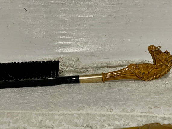 Shoehorn, Brush Shoehorn Set Horse, VTG Horse Sha… - image 4