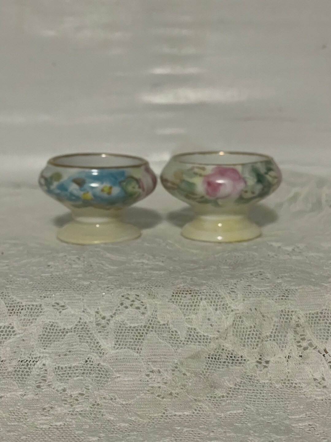 Vintage Salt Cellar Set Bavaria Salt Pots Etsy