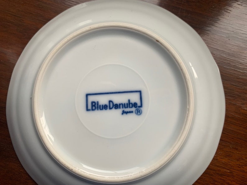 Blue Danube Blue Onion Pattern Cobalt Blue and White Vintage Tea Cup Blue Danube Tea Cup and Saucer