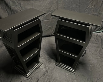 Coffin Shaped Side Tables
