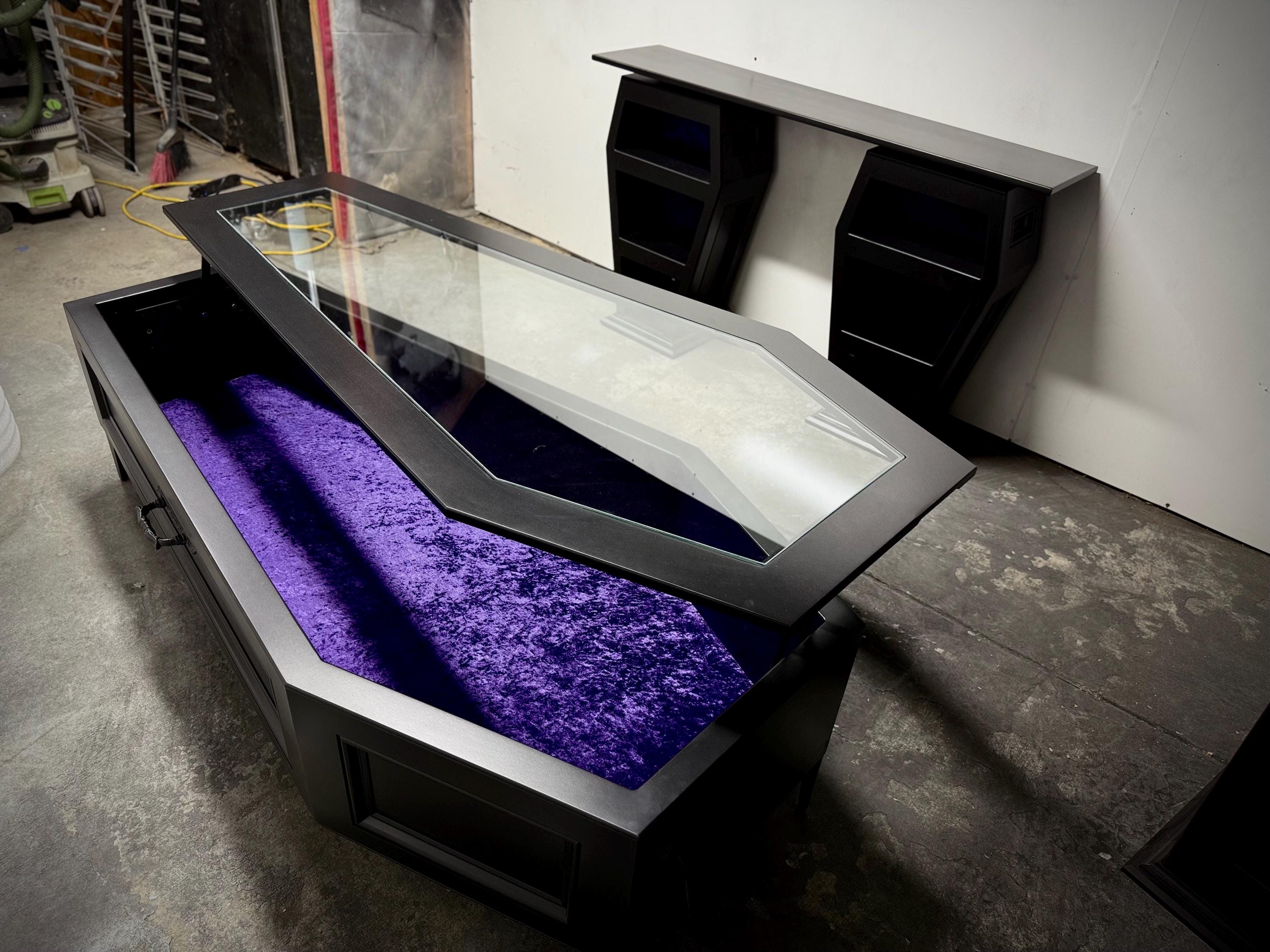 SBS TABLE TOP (COFFIN) OD×SV Amazon.com: Beaupretty Coffin Storage Rack Table Top Shelves