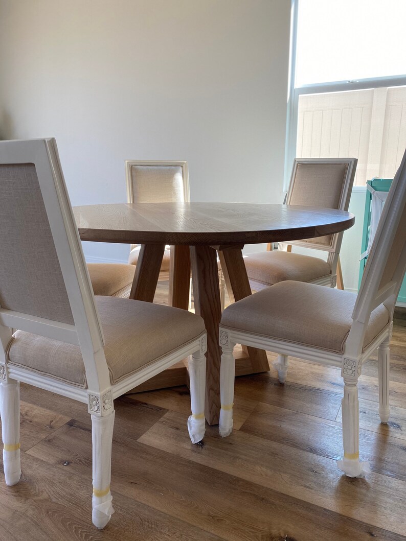 White Oak Dining Table Etsy