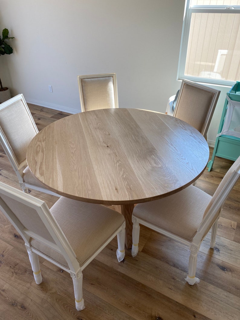 White Oak Dining Table Etsy
