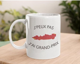 Mug Collection "J'peux Pas J'ai" Version Grand-Prix Formule 1 - Rouge