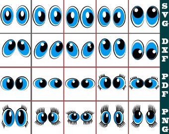 Download Free Cartoon Eyes Svg Etsy SVG Cut Files