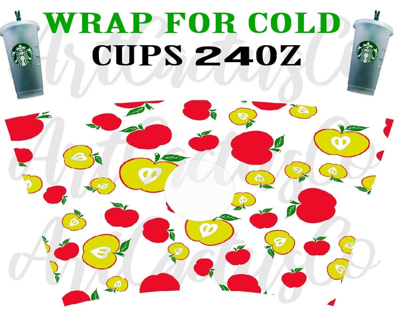 Download Teacher Apple Starbucks Cup decal starbucks wrap svg Svg ...