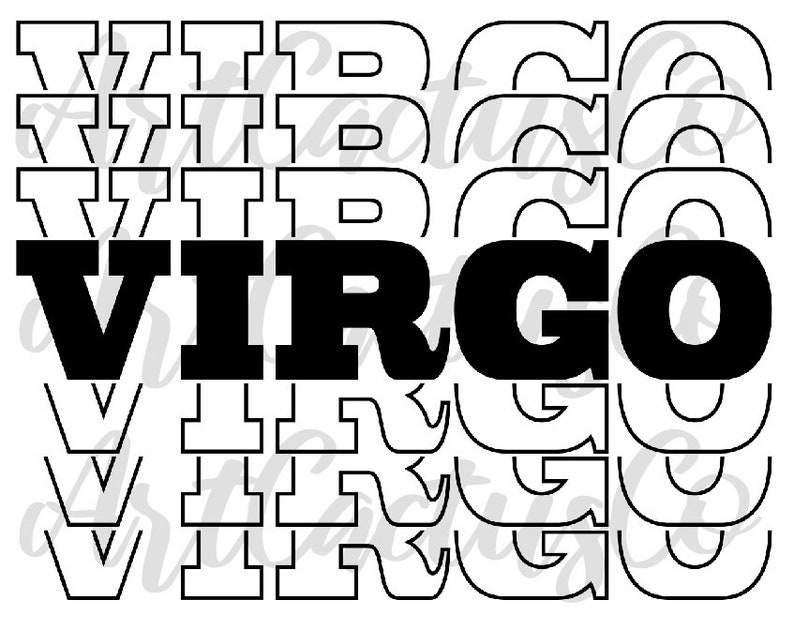 Download Virgo svg Zodiac Sign Svg Birthday svg birthday Zodiac | Etsy