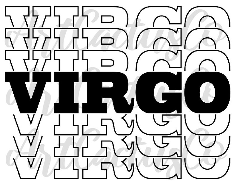 Download Virgo svg Zodiac Sign Svg Birthday svg birthday Zodiac | Etsy