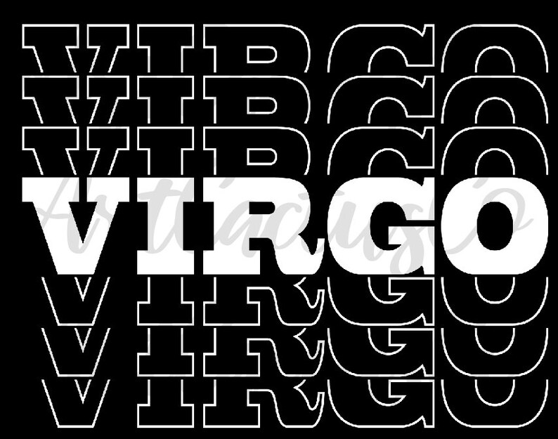 Download Virgo svg Zodiac Sign Svg Birthday svg birthday Zodiac | Etsy