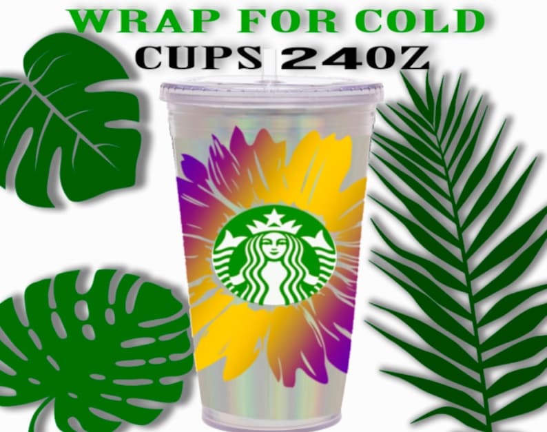 Download Sunflower Starbucks Cup decal starbucks wrap svg Svg DIY ...
