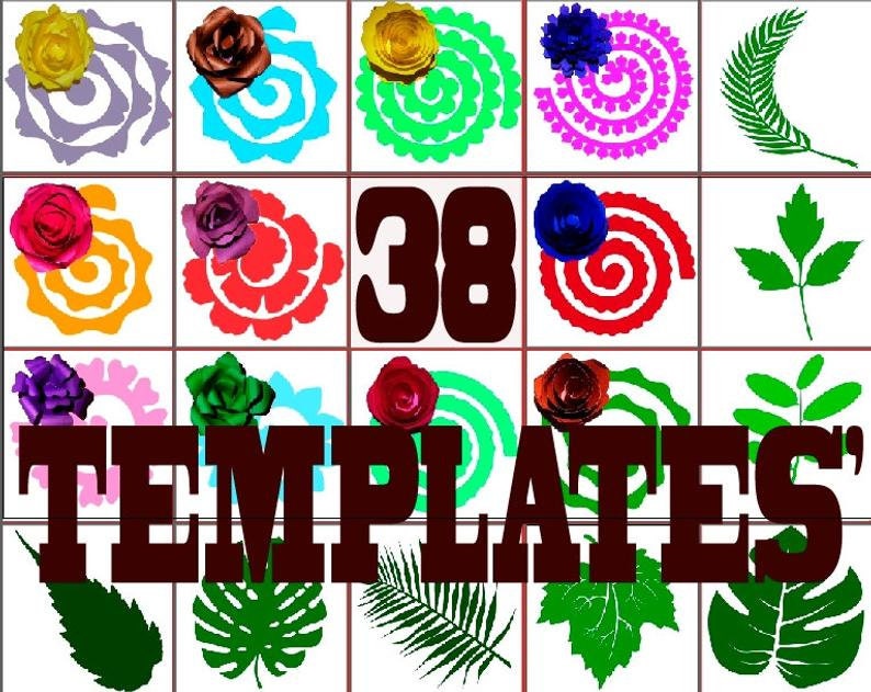 Free Free Svg Cricut Paper 3D Flower Template Free SVG PNG EPS DXF File