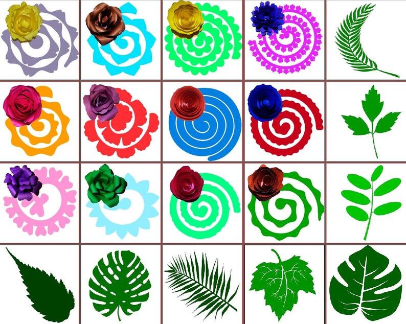 Download Rolled Flower svg 3d flower svg Paper flower SVG Paper | Etsy
