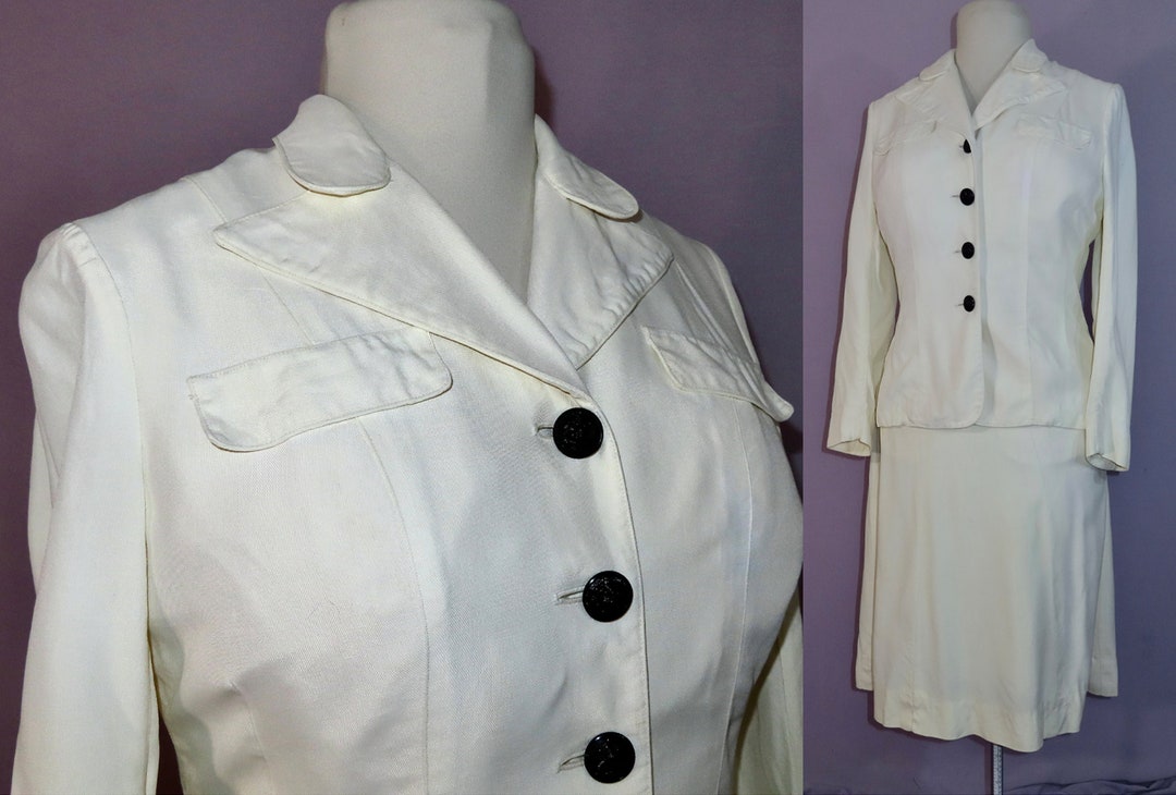 WWII US Navy Waves White Uniform W.A.V.E.S. Women Accepted for - Etsy
