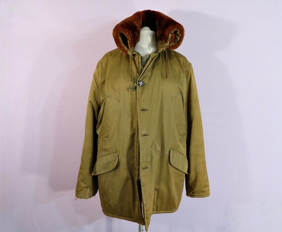 Vintage Parka Army Air Force 1940s WWII B-10 Mili… - image 2