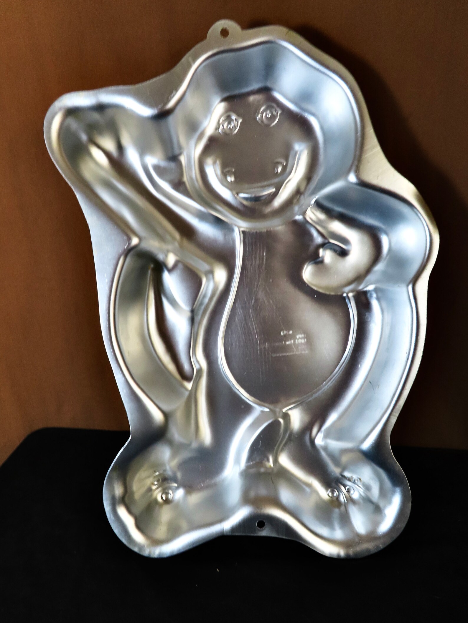 Vintage Barney Wilton Character Cake Pan Purple Green Birthday 1990s 1993 Animal Cartoon 6713