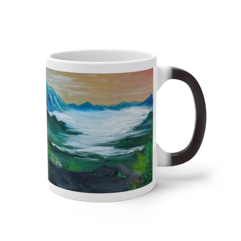 Color Changing Pretty Mountains Mug - Etsy