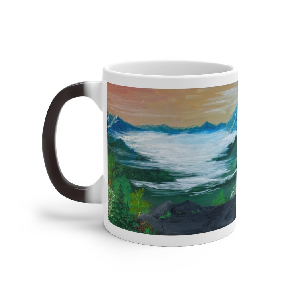 Color Changing Pretty Mountains Mug - Etsy