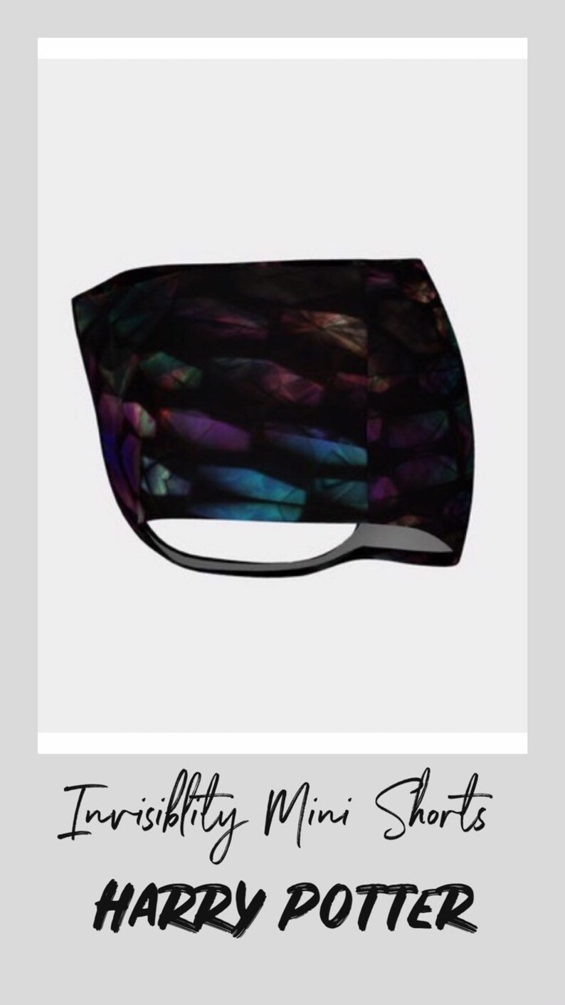 Invisibility shorts Gryfinndor invisibility mini shorts Hogwarts Harry Potter Harry Potter Cloak Invisibility Cloak invisibility